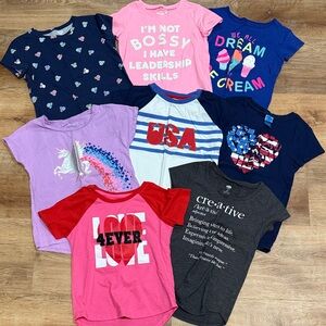 Colorful Graphic T-Shirts Set